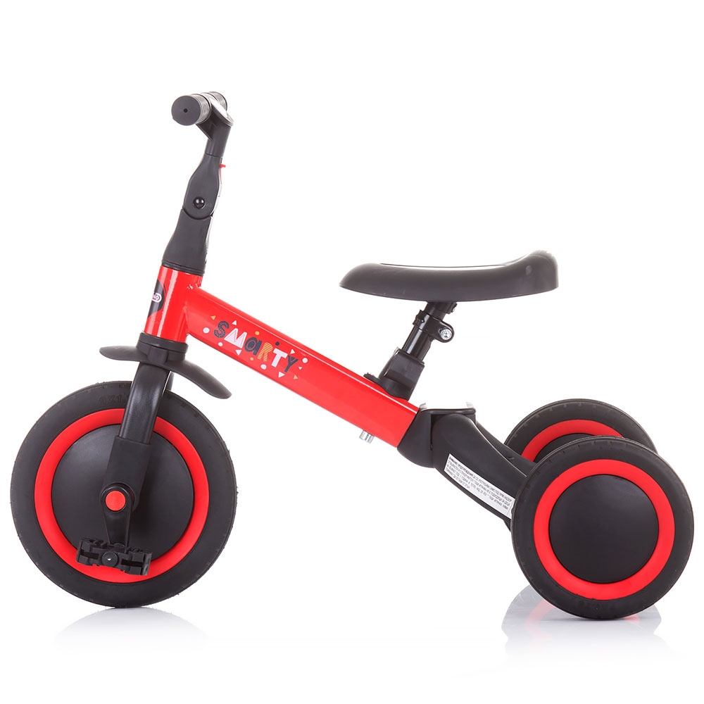 Tricicleta si bicicleta Chipolino Smarty 2 in 1 red - 3 | YEO