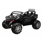 Masinuta electrica cu 2 locuri si roti din cauciuc Jeep 4x4 Black