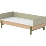 Pat clasic Flexa Popsicle Kiwi cu capete de pat si bara lunga de protectie 90x200 cm