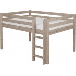 Pat semi-inalt terra cu scara dreapta 140x200 cm Flexa Classic