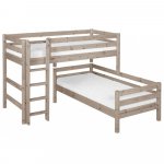 Paturi suprapuse de colt terra cu scara dreapta Flexa Classic