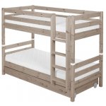 Paturi suprapuse terra cu 2 sertare si scara dreapta Flexa Classic