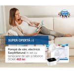Pompa electrica + tampoane san + biberon gat larg anticolici GRATUIT Canpol