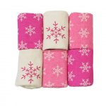 Set 6 museline din flanel Joy roz