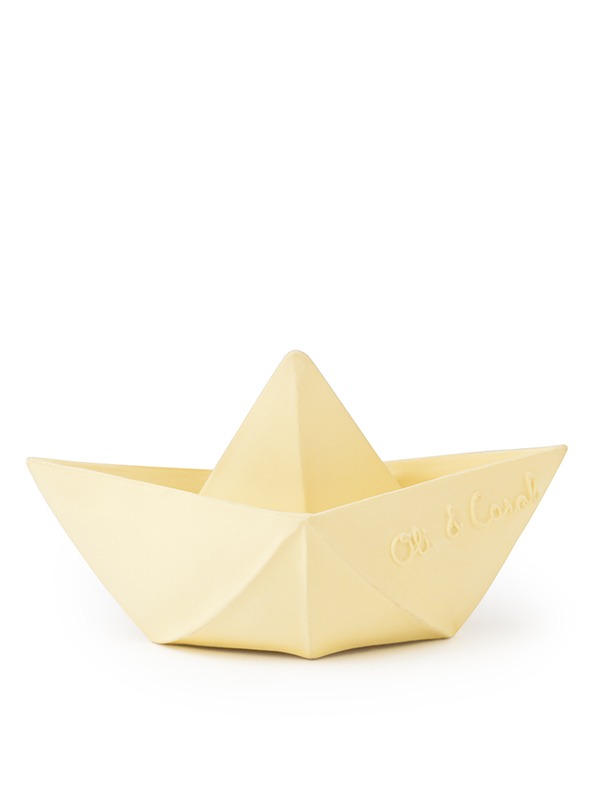 Jucarie pentru baie Barcuta Origami vanilie Articole imagine noua responsabilitatesociala.ro