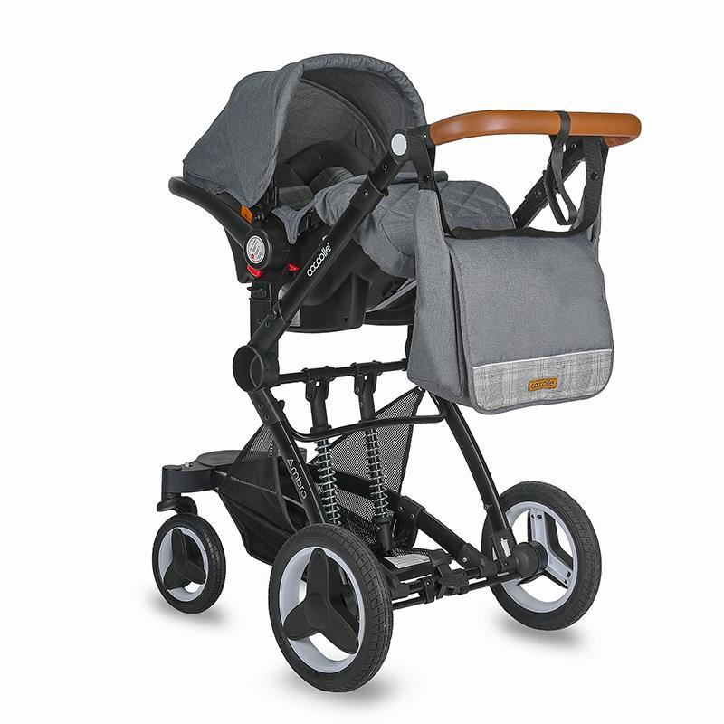Carucior transformabil 3 in 1 Coccolle Ambra Urban Grey - 1