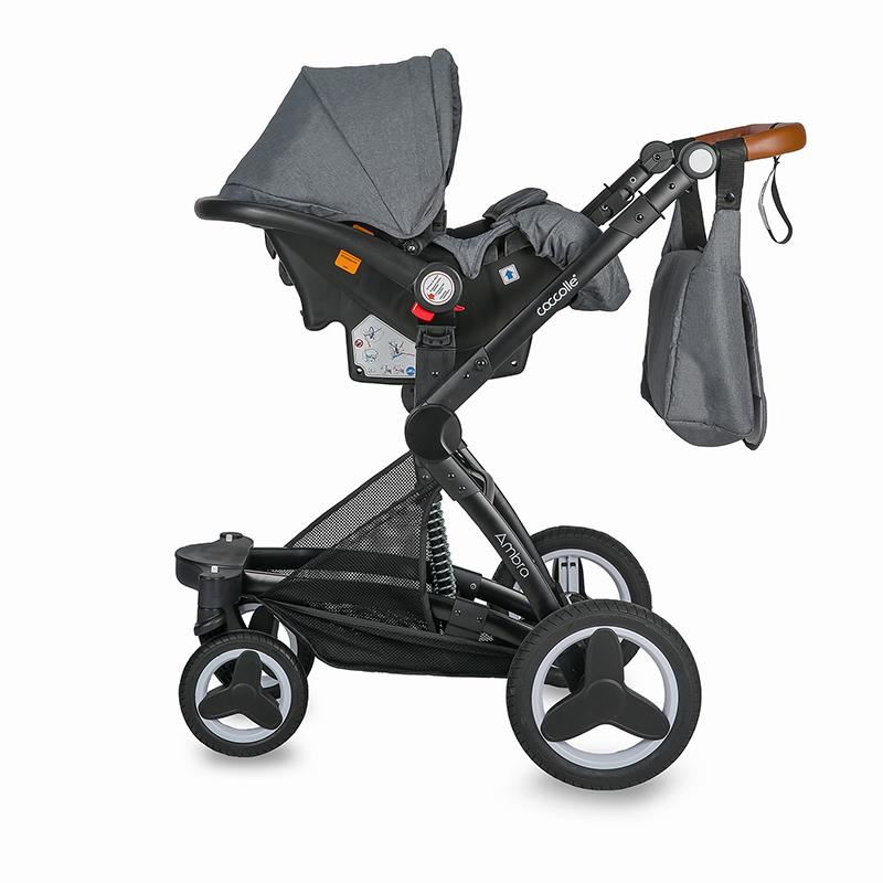 Carucior transformabil 3 in 1 Coccolle Ambra Urban Grey - 3