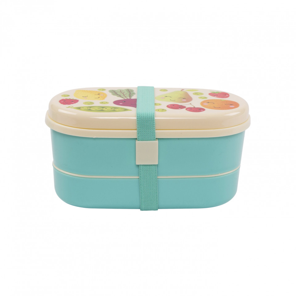 Caserola pranz cu tacamuri happy fruit veg
