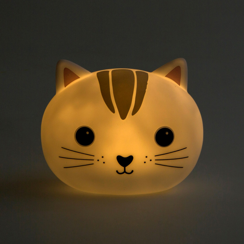 Lampa de veghe led cu baterii pisica nori