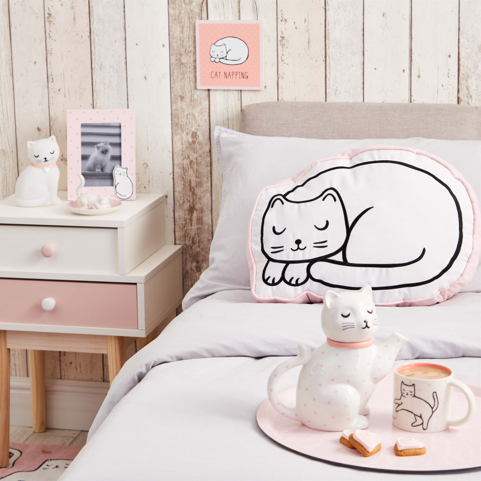 Perna decorativa Cutie Cat Nap Time