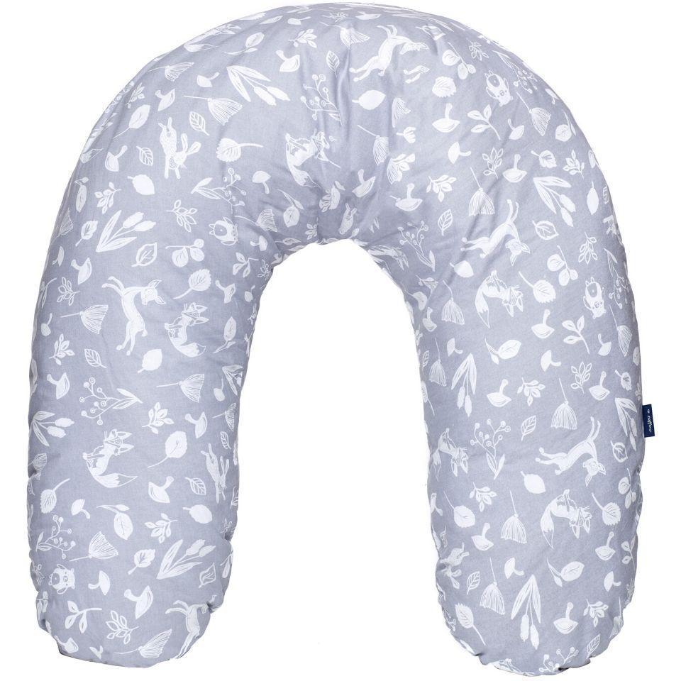 Perna pentru gravide si alaptat Comfort 170 cm cu poliester Womar Zaffiro Gri Forest