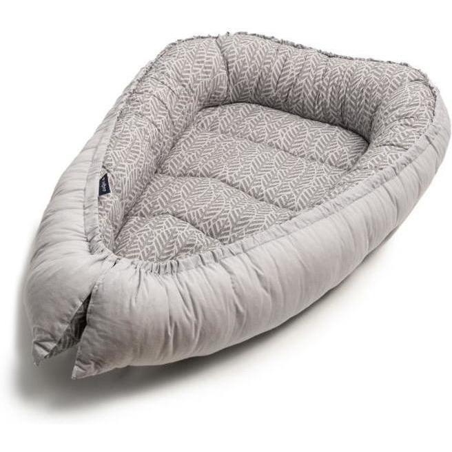 Baby Nest cu 2 fete Womar Zaffiro Grey Leaves