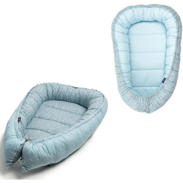 Baby Nest cu 2 fete Womar Zaffiro Mint Leaves - 2 | YEO