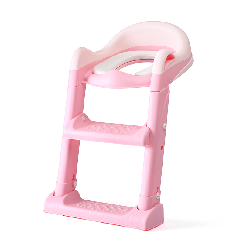 Reductor toaleta cu 2 trepte Little Mom Training Seat Pink igiena imagine noua responsabilitatesociala.ro