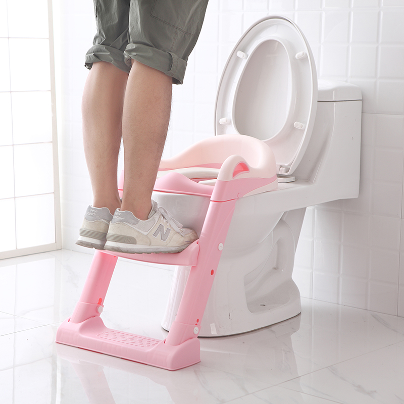 Reductor toaleta cu 2 trepte Little Mom Training Seat Pink - 1 | YEO