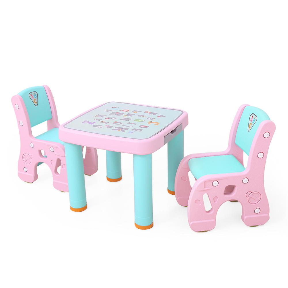 Set masuta cu 2 scaunele Learning Table PinkBlue - 8