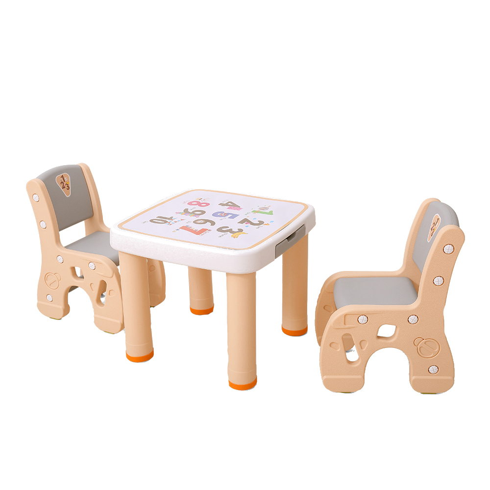Set masuta cu 2 scaunele Learning Table Orange - 5