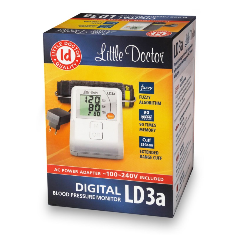 Tensiometru electronic de brat Little Doctor LD 3A adaptor inclus afisaj LCD Adaptor imagine noua responsabilitatesociala.ro