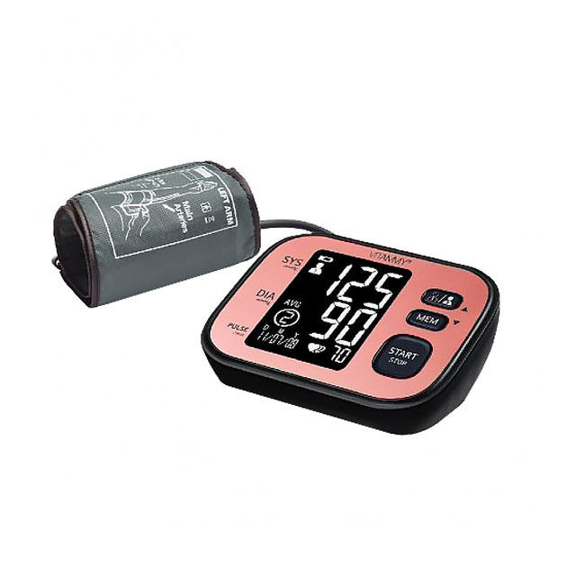 Tensiometru electronic de brat Vitammy Ultra Cosmo manseta 22-42 cm negru/roz