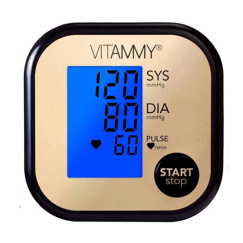 Tensiometru electronic de brat Vitammy Ultra Beat manseta 22-42 cm negruauriu 22-42 imagine noua responsabilitatesociala.ro
