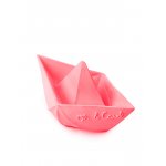 Jucarie pentru baie Barcuta Origami roz