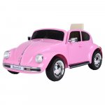 Masinuta electrica cu roti EVA Volkswagen Beetle roz