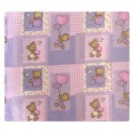 Set de 2 cearsafuri pt pat de 120x60 cm din finet cu elastic pe colturi