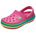 Slapi Crocband Rainbow Band Clog K Paradise Pink 19 (115 mm - C4)