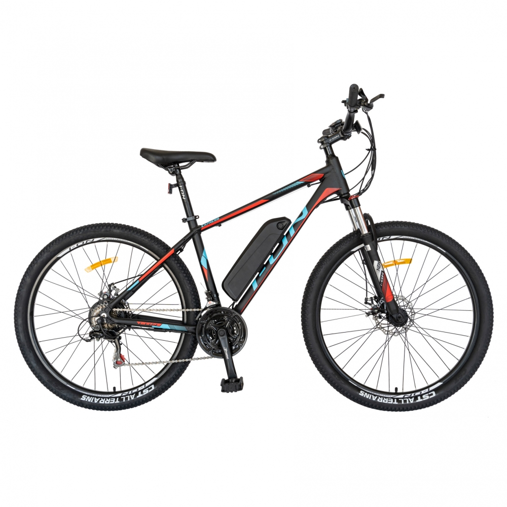 Bicicleta electrica mtb (e-bike) carpat 27.5 i1008e cadru aluminiu 21 viteze negrurosu