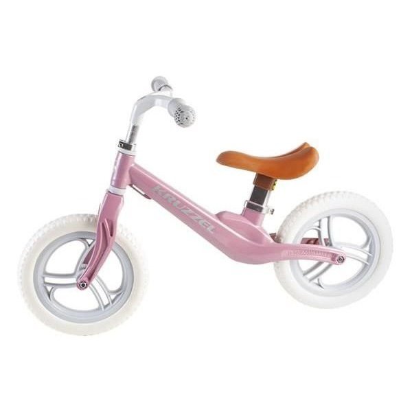 Bicicleta fara pedale 12 inch Kruzzel MY2835 roz Bicicleta imagine 2022 protejamcopilaria.ro