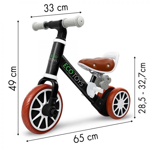 Bicicleta fara pedale Ecotoys LC-V1307 negru - 1 | YEO