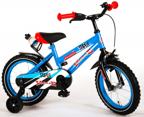 Bicicleta pentru copii 14 inch cu roti ajutatoare Volare Super Children Blue 91431 nichiduta.ro imagine 2022
