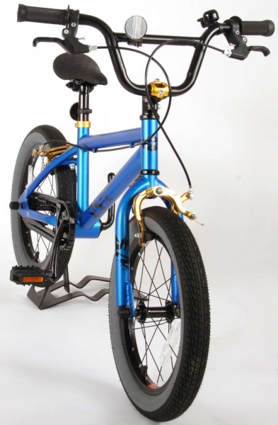 Bicicleta pentru copii 16 inch albastru metalizat Volare Freestyle Cool Rider 91648 nichiduta.ro imagine noua
