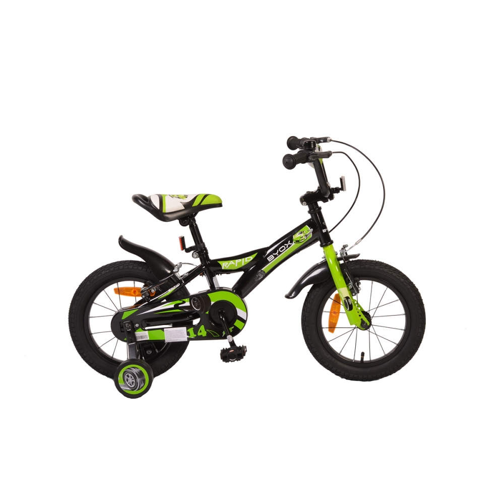 Bicicleta pentru copii Byox Rapid 14 inch Green New - 1