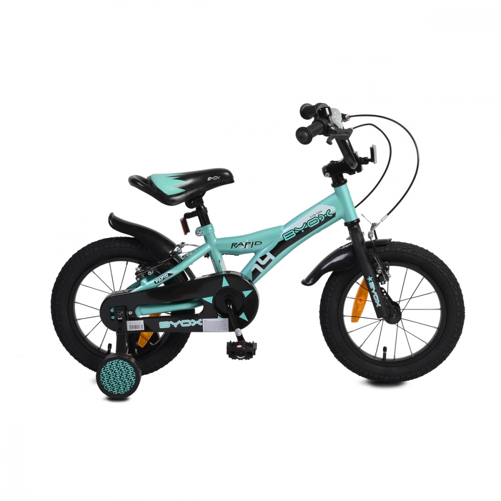 Bicicleta pentru copii Byox Rapid 14 inch Turquoise New Byox imagine noua