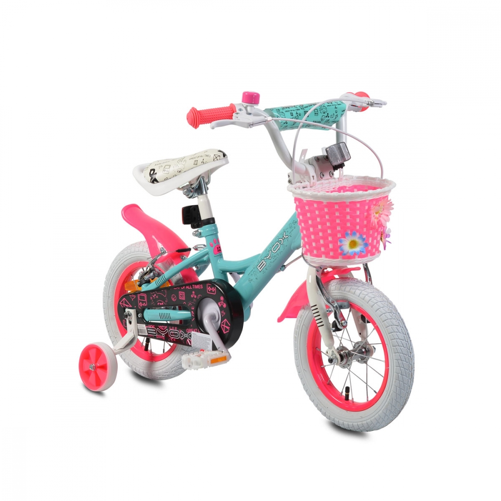Bicicleta pentru fetite Byox Princess 12 inch Turquoise Byox imagine noua