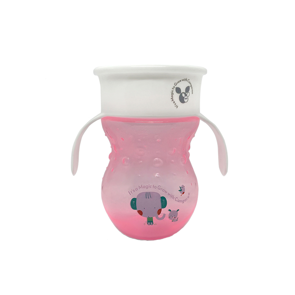 Cana 360 grade cu manere Magic Cup Pink