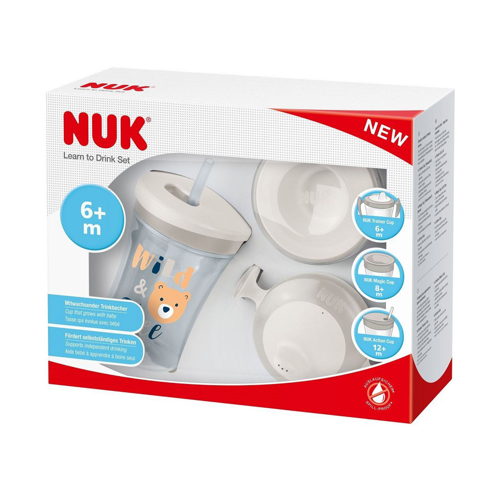 Set cana Nuk Evolution All-In-1 gri