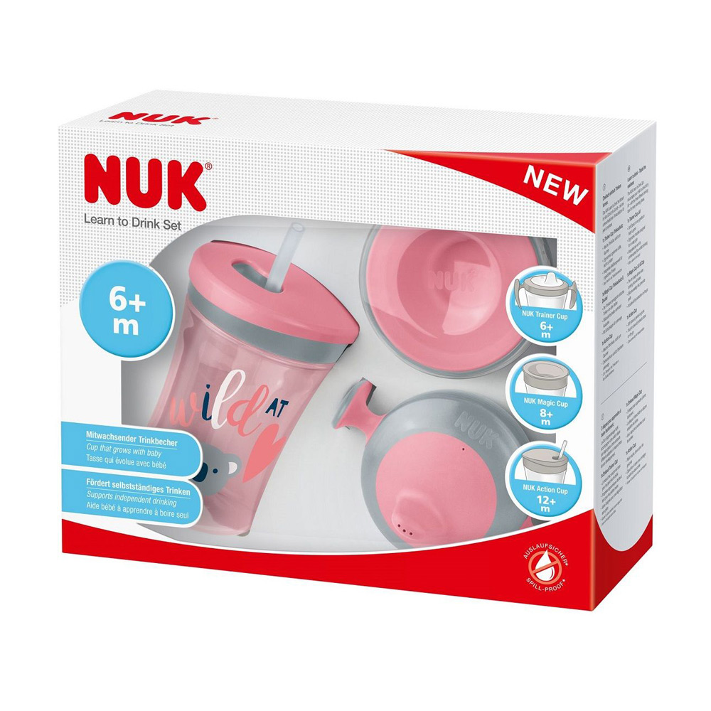 Set cana Nuk Evolution All-In-1 roz accesorii imagine 2022 protejamcopilaria.ro