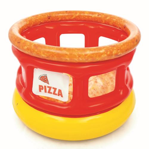 Centru de joaca gonflabil tip tarc cu imprimeu Pizza 155 x 109 cm BESTWAY imagine noua