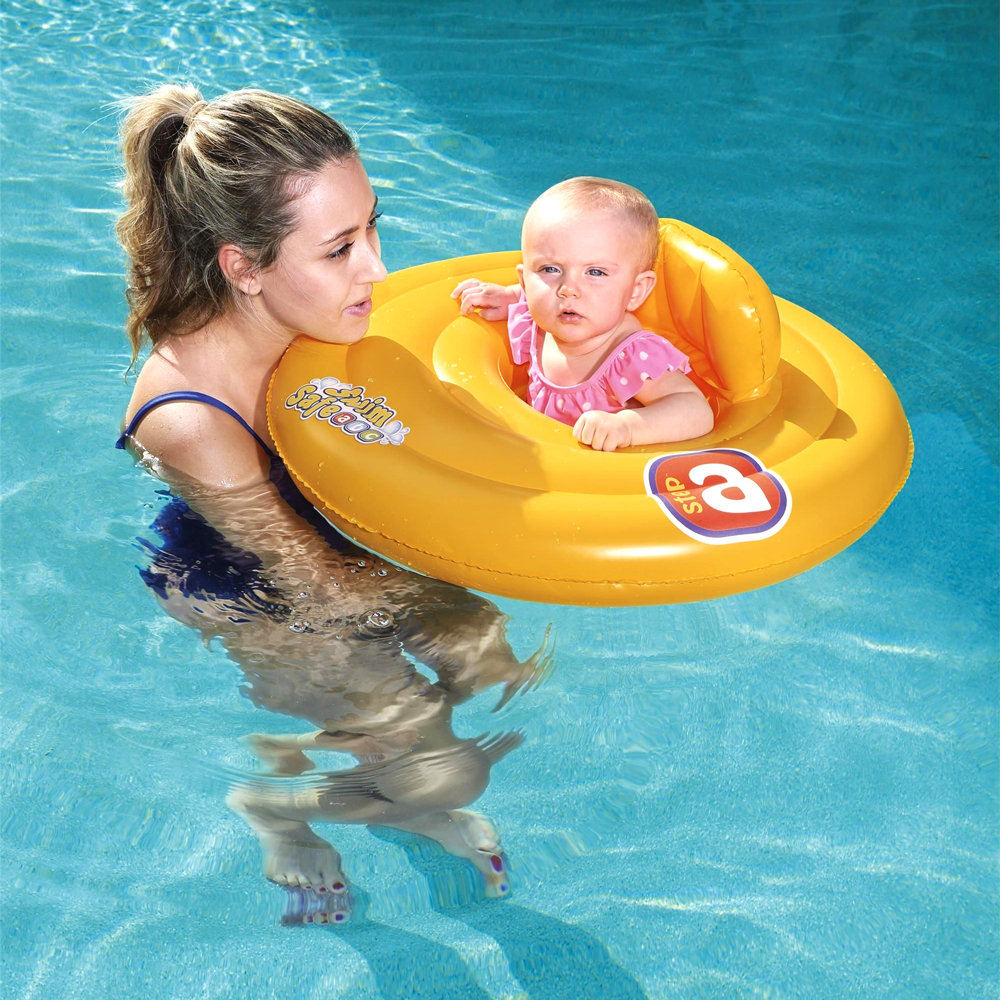 Colac gonflabil rotund pentru bebelusi 69 cm Bestway Swim Safe - 2 | YEO