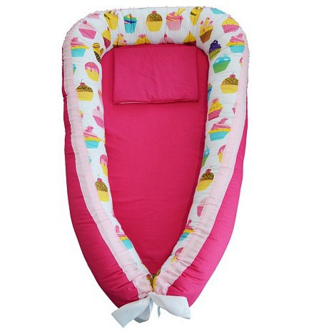 Cuib bebelusi ingrids fabrics briose fucsia bumbac 100
