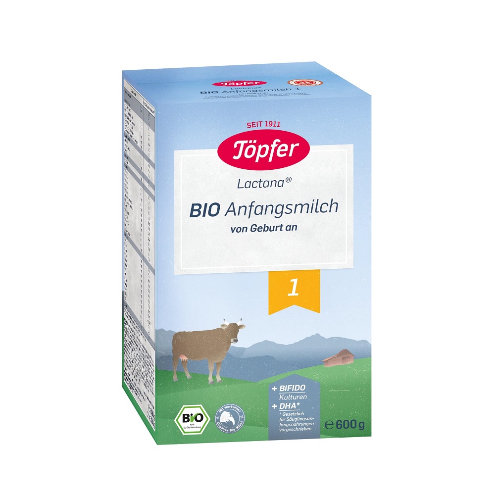 Formula de lapte praf Bio 1 Topfer 600 g de la nastere