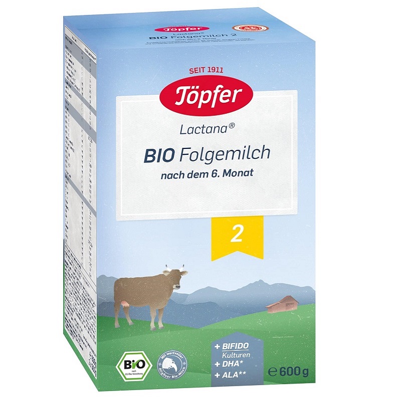 Formula de lapte praf Bio 2 Topfer 600 g de la 6 luni