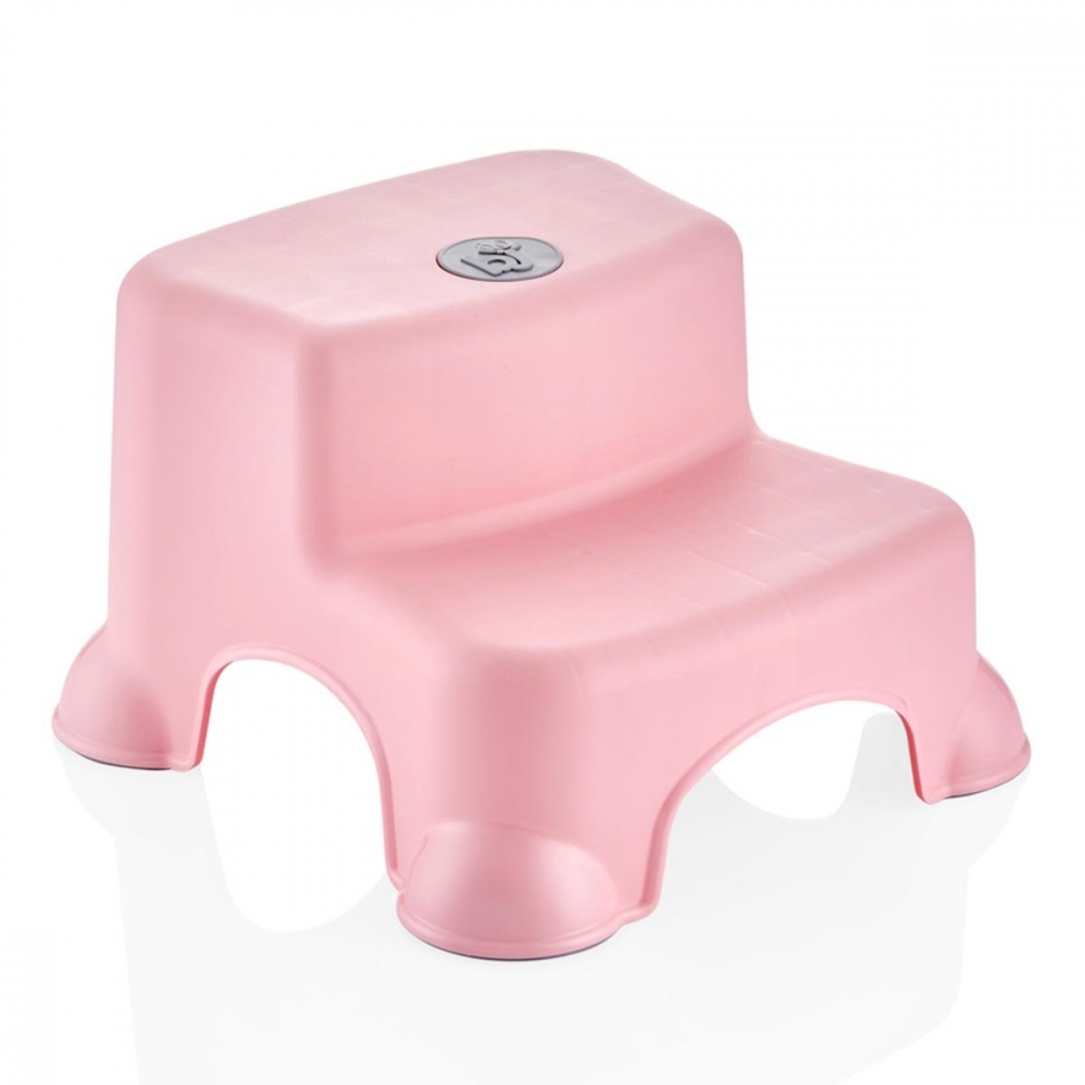 Inaltator cu doua trepte BabyJem Step Stool Roz