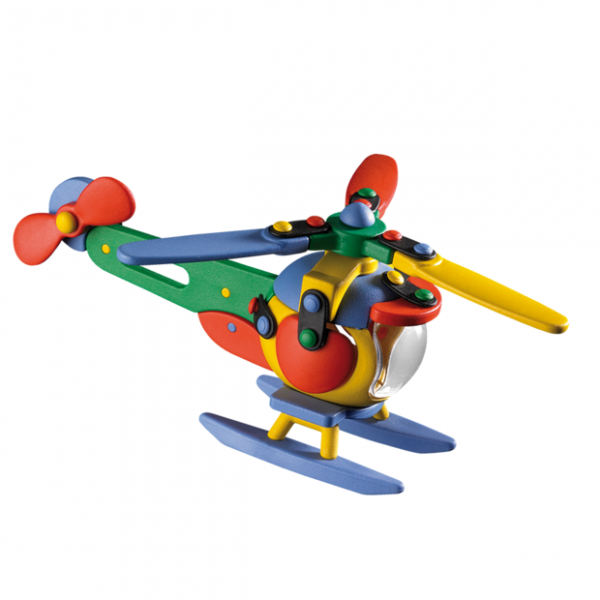 Jucarie de construit mic-o-mic 3D Elicopter 17.7 cm