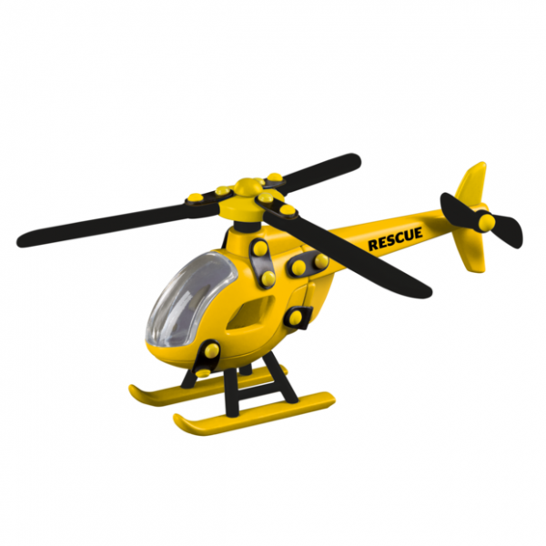 Jucarie de construit mic-o-mic 3D Elicopter rescue 21 cm