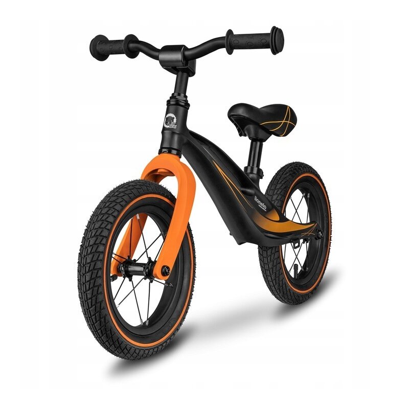 Bicicleta usoara Bart Air fara pedale roti gonflabile reglabila 12 inch negru Lionelo - 7