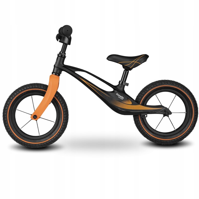 Bicicleta usoara Bart Air fara pedale roti gonflabile reglabila 12 inch negru Lionelo - 1