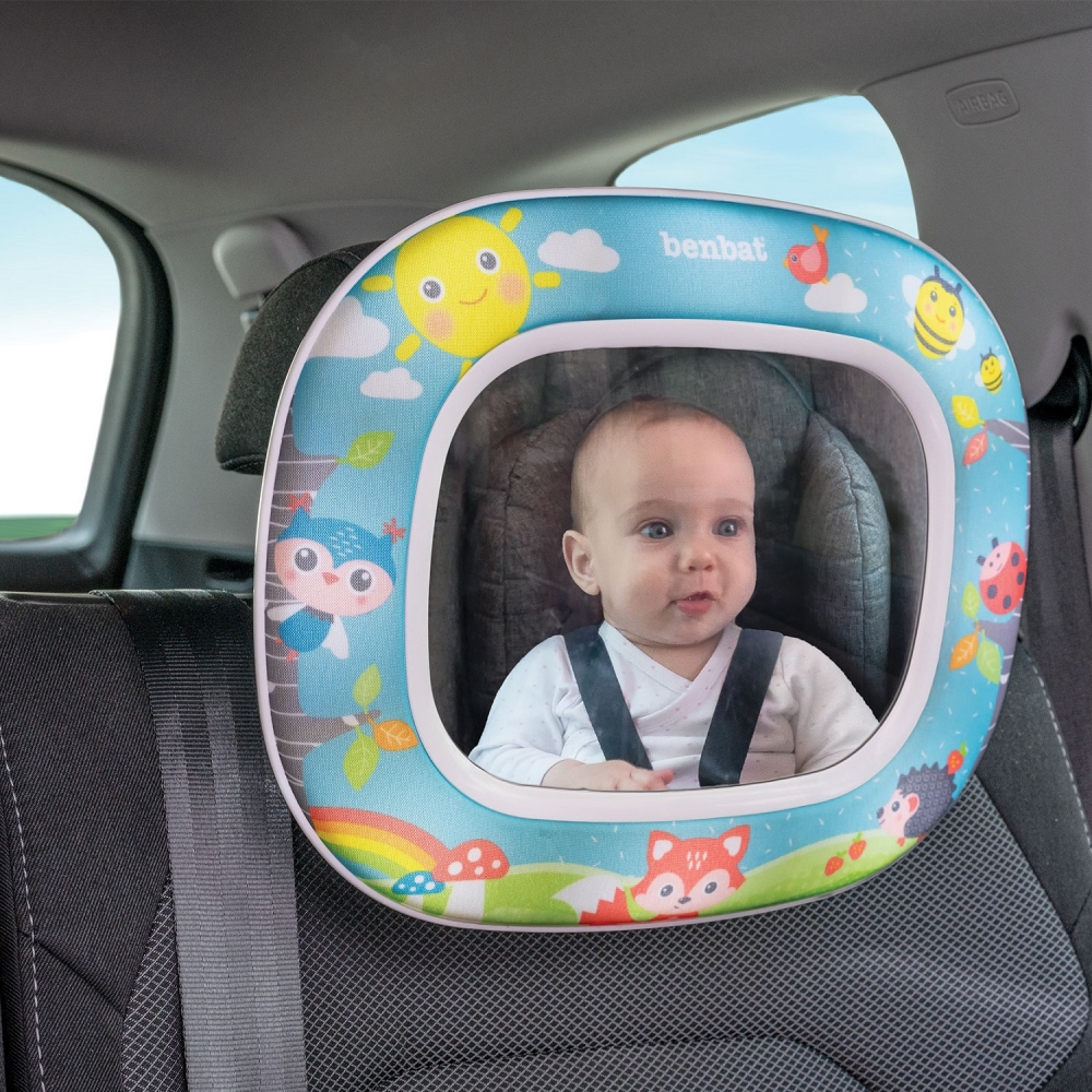 Oglinda muzicala auto pentru supraveghere copil Benbat Forest Fun - 2